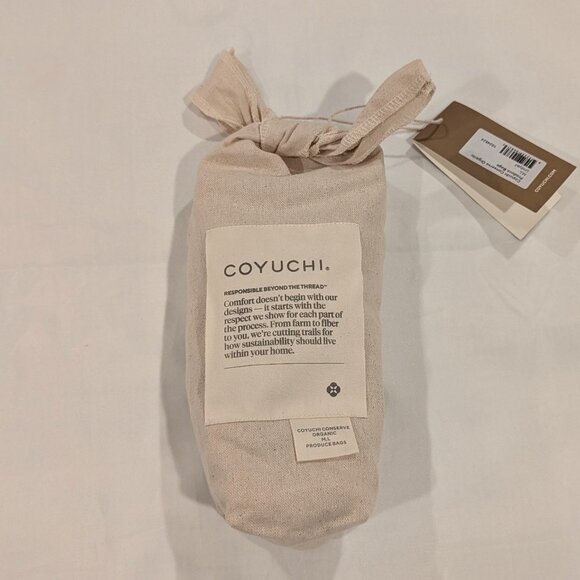 NWT Coyuchi Conserve Organic Produce Bags (100% Organic Cotton, SET of 3) - Picture 5 of 12